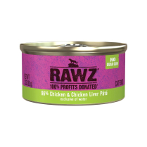 RAWZ Cat 96% Chicken & Chicken Liver Pate 18/85g