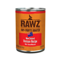 RAWZ Dog 94% Venison with Green Mussels Pate 12/368g