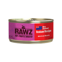 RAWZ Cat 94% Venison with Green Mussels Pate 24/170g