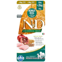 FARMINA ND Dog Ancestral Grain Chicken MED-MAXI 15kg