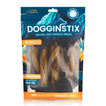 DOGGINSTIX Braided Lamb Collagen 6" 5ct