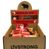 LIVSTRONG Himalayan Yak Cheese Maple Bacon MED 75g Bulk 25ct