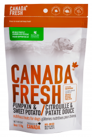 CANADA Fresh Dog Treat Pumpkin and Sweet Potato 6oz/170g