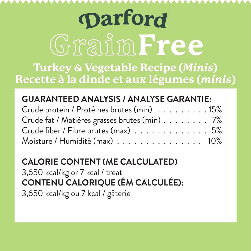 DARFORD Grain Free Baked Turkey w/Mixed Veggies Minis 6.8kg