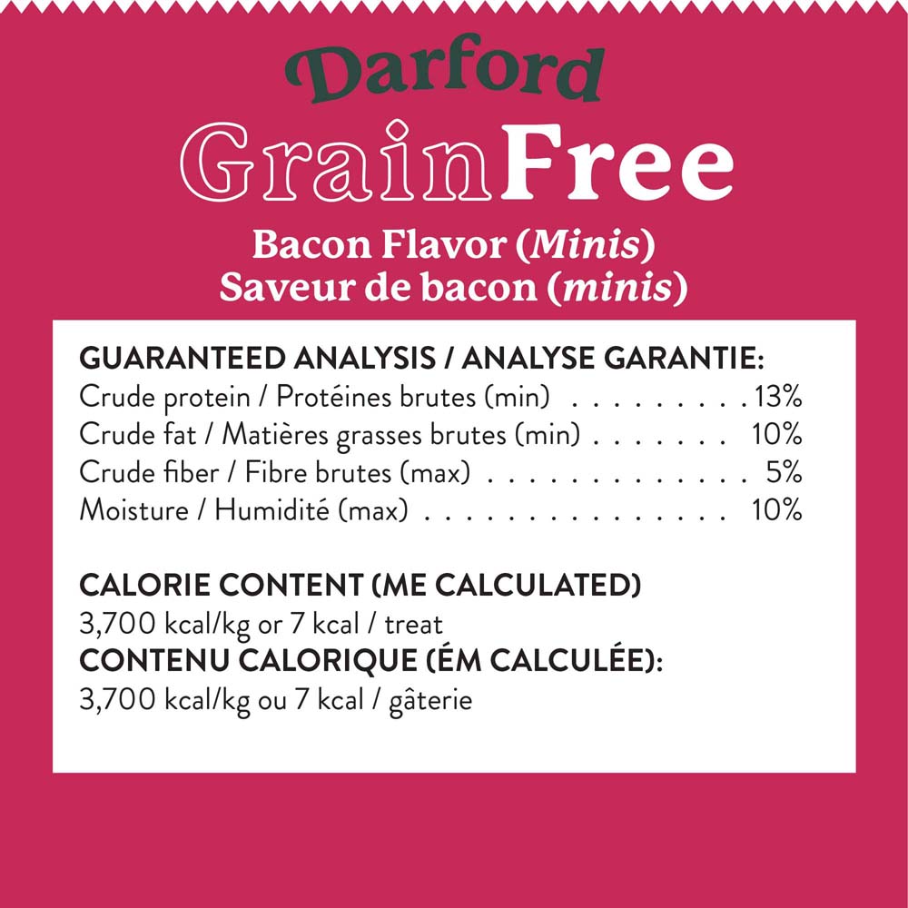 DARFORD Grain Free Tasty Bacon Flavor Minis 6.8kg