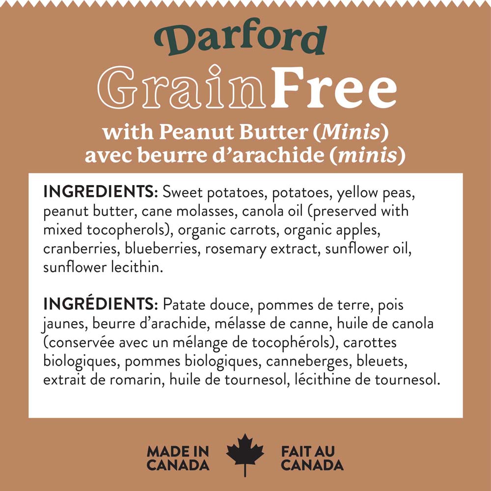 DARFORD GF Peanut Butter w/Mixed Veggies Minis 6.8kg