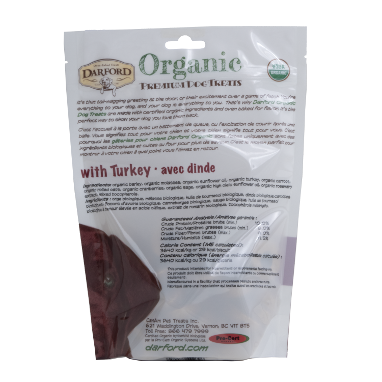 DARFORD Organic Premium Dog Turkey 340g