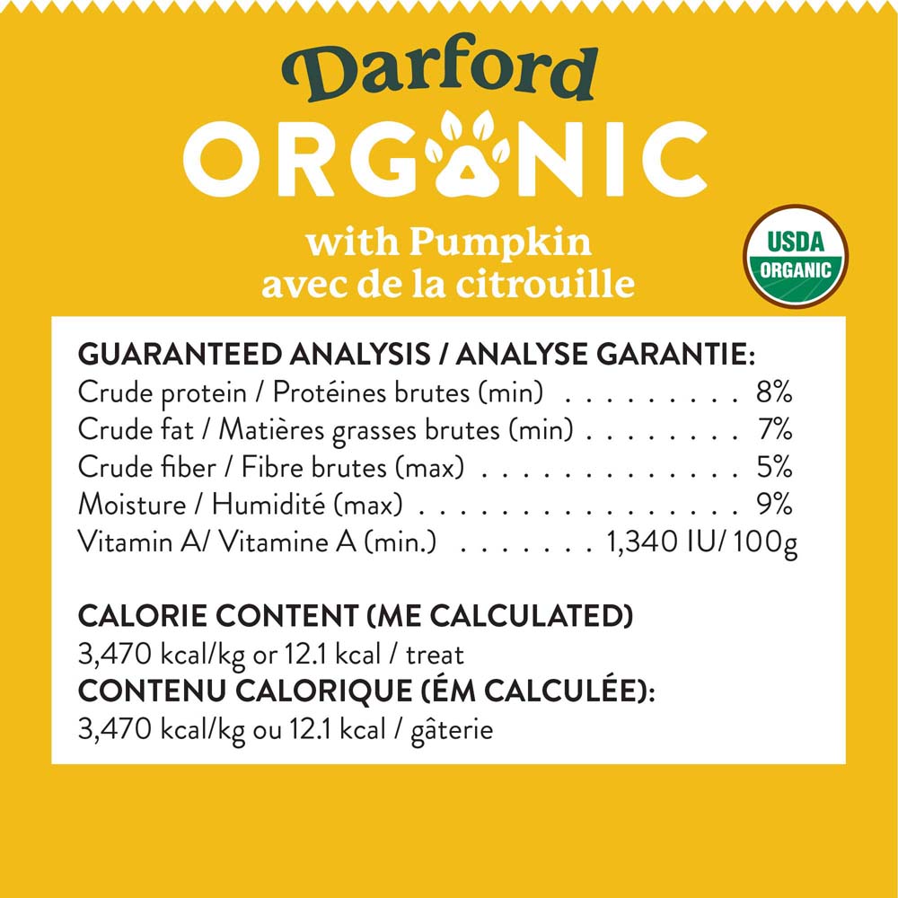DARFORD Organic Premium Dog Pumpkin 5.4kg