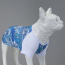 LINDODOGS Blue Flowers T-Shirt Size 2