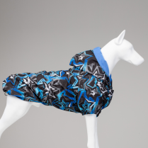 LINDODOGS Blue Star Polar Fleece Raincoat Size 8