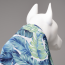 LINDODOGS Aqua Hooded Raincoat Size 5