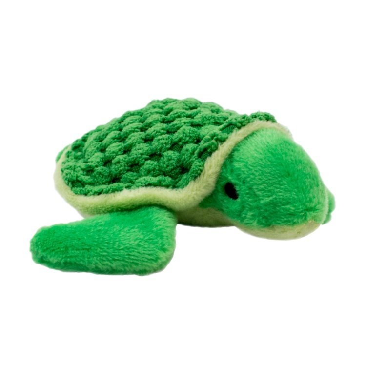 TALL TAILS 4" Plush Turtle Squeaker Toy