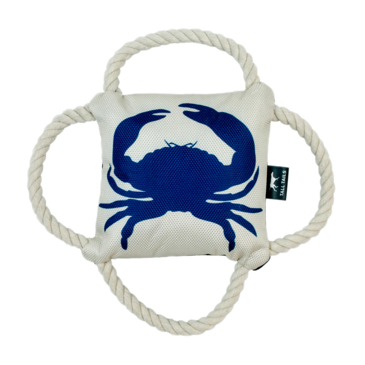 TALL TAILS 10 " 4-Way Tug Crab Squeaker Toy (MDISC)