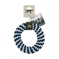 TALL TAILS 6" Braided Ring Navy Toy