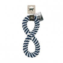 TALL TAILS 11" Braided Infinity Tug Navy Toy