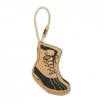TALL TAILS 16" Natural Leather & Wool Hiking Boot Toy