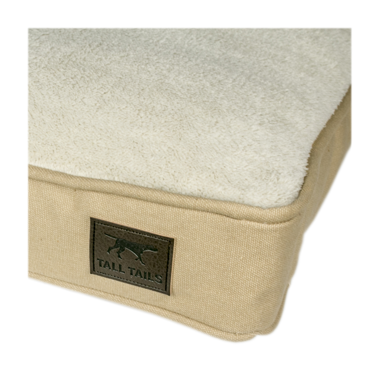 TALL TAILS Cushion Bed Khaki LG 36x23x3 (MDISC)