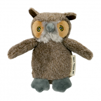 TALL TAILS Plush Owl Squeaker Toy 5"