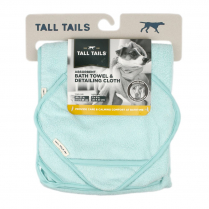 TALL TAILS 44x27 Towel with 9x9 Detailer Blue