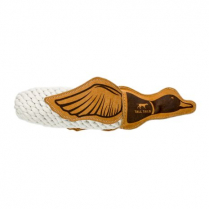 TALL TAILS 16" Natural Leather & Rope Quacker Toy