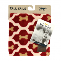 TALL TAILS Fleece Blanket 20x30 RED BONE