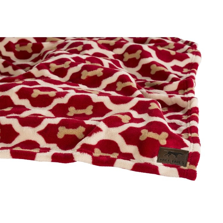 TALL TAILS Fleece Blanket 30x40 RED BONE