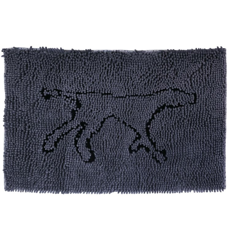 TALL TAILS Wet Paws Mat MED 31x20 CHARCOAL (MDISC)