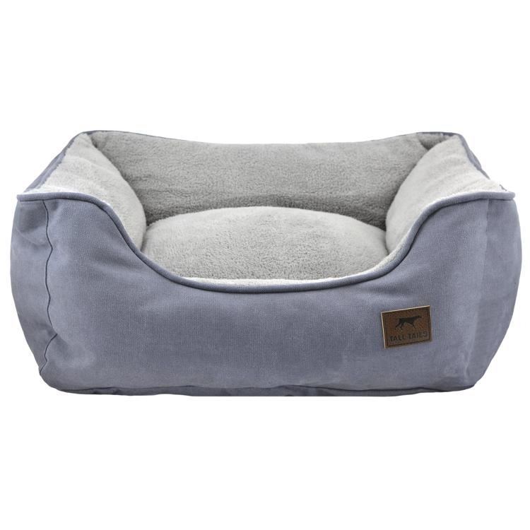 TALL TAILS Bolster Bed - Charcoal - MED 24x21x8