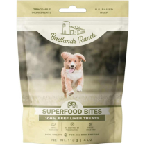 BADLANDS Ranch Superfood Bites Beef Liver for Dogs 113g