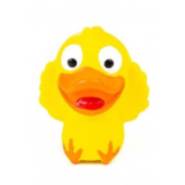 BUDZ Latex Dog Toy Mini Duckling Squeaker 3.5" YELLOW
