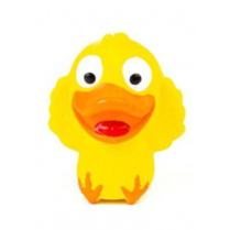BUDZ Latex Dog Toy Mini Duckling Squeaker 3.5" YELLOW