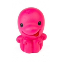 BUDZ Latex Dog Toy Mini Octopus Squeaker 3.5" PINK