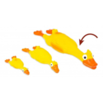 BUDZ Latex Dog Toy Duck Squeaker 16.9" YELLOW