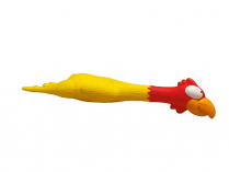 BUDZ Latex Dog Toy Chicken Squeaker 9.4" YELLOW