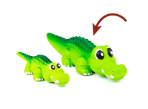 BUDZ Latex Dog Toy Alligator Squeaker 8.2" GREEN