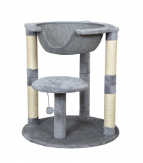 BUDZ Cat Tree 2 Levels with Suspended Bed GREY 26"x26"x28.5"