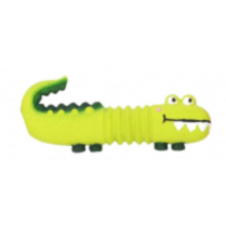 BUDZ Latex Dog Toy with Squeaker LIZZARD GREEN 8"