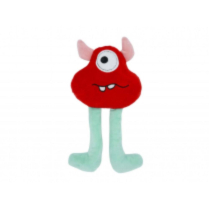 BUDZ Plush Dog Toy Monster TED  RED 9"