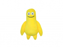 BUDZ Plush Dog Toy Monster SMILING BOB YELLOW 8"
