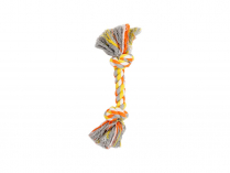 BUDZ Dog Toy Rope with 2 Knots ORANGE and YELLOW 8.5"
