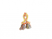 BUDZ  Dog Toy Rope with 3 Knots ORANGE and YELLOW 12"