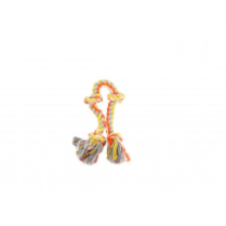 BUDZ  Dog Toy Rope with 4 Knots ORANGE and YELLOW 15.5"