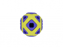 BUDZ Rubber Dog Toy Astro SQUARED 2.5" YELLOW