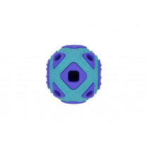 BUDZ Rubber Dog Toy Astro SQUARED 2.5" BLUE