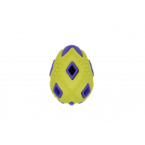 BUDZ Rubber Dog Toy Astro EGG 2.5" YELLOW