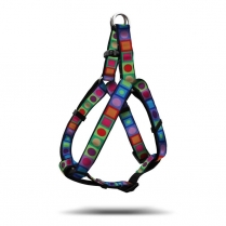WOOF Step-In Harness Kaleidoscope Large (MDISC)