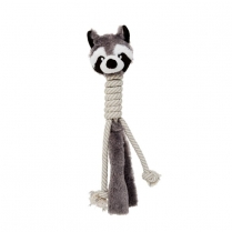BUDZ Plush Dog Toy with Cotton Long Neck 15'' RACOON