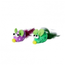 BUDZ Mouse Toy Mixed Colours 24PC/JAR