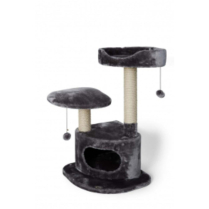 BUDZ Cat Tree Condo 3 Levels  GREY
