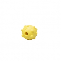 BUDZ Dog Toy Rubber Foam Ball Yellow 2.5''
